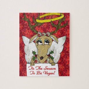 Reindeer Angel är säsongen för Vegan Pussel