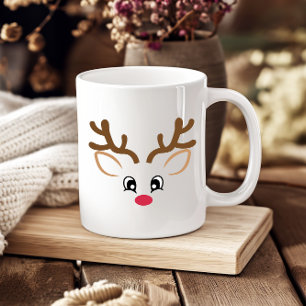 Reindeer Ansikte ’Hans’-kaffe Mugg Kopp