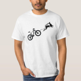 Reindeer Antler Mountain Bike Christmas rider  T Shirt