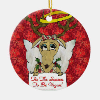 Reindeer är säsongen för Vegan Angel Ornament
