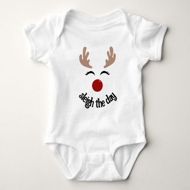 REINDEER BABY BODY KOSTYM T SHIRT (Framsida)
