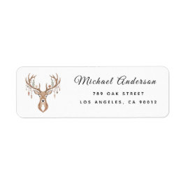  Reindeer Baby Shower Return Address Label Returadress Etikett
