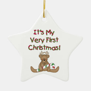 Reindeer Bear Väldigt First jul Ornament