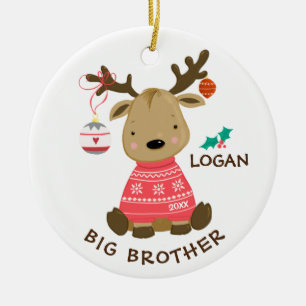 Reindeer Big Brother jul Ornament