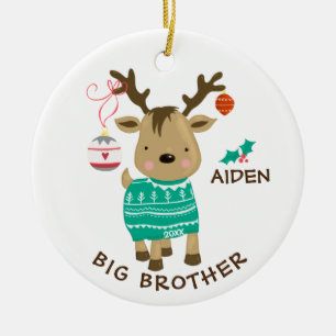 Reindeer Big Brother jul Ornament