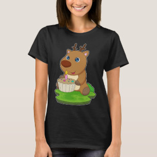 Reindeer Birthday Cake T Shirt