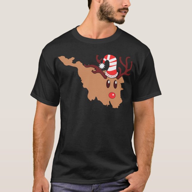 Reindeer Bremen jul Reindeer Antlers T Shirt (Framsida)