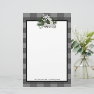 Reindeer Buffalo Play Personlig Stationery Brevpapper
