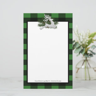Reindeer Buffalo Play Personlig Stationery Brevpapper