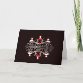 Reindeer Candle Christmas Card Helgkort