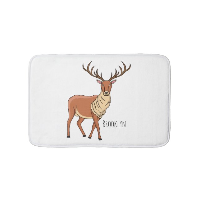 Reindeer cartoon illustration  badrumsmatta (Framsidan)