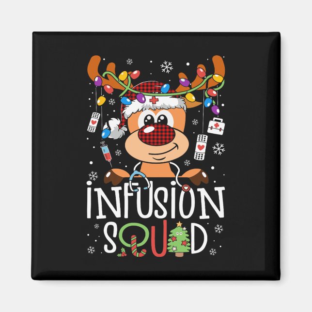 Reindeer christmas infusionshävartspatset stethosc magnet (Framsidan)
