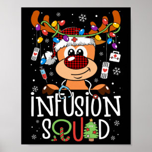 Reindeer christmas infusionshävartspatset stethosc poster