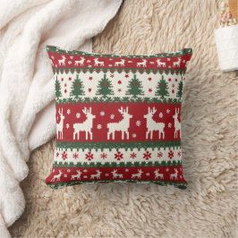 Reindeer Christmas Pillow Kudde