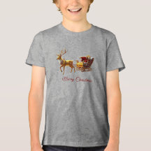 Reindeer Christmas Sleigh Holiday