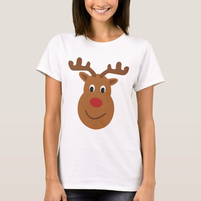Reindeer Christmas T-shirt (Framsida)