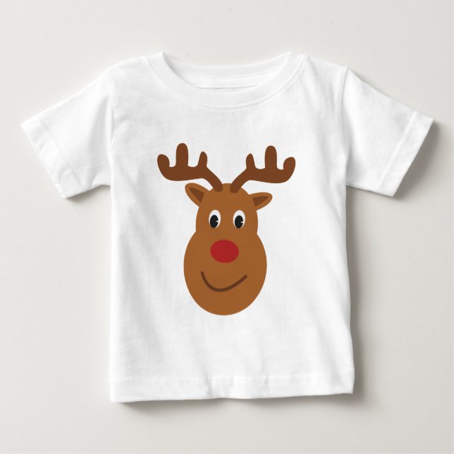 Reindeer Christmas T-shirt (Framsida)