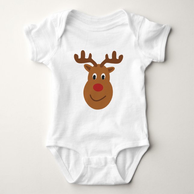 Reindeer Christmas T-shirt (Framsida)