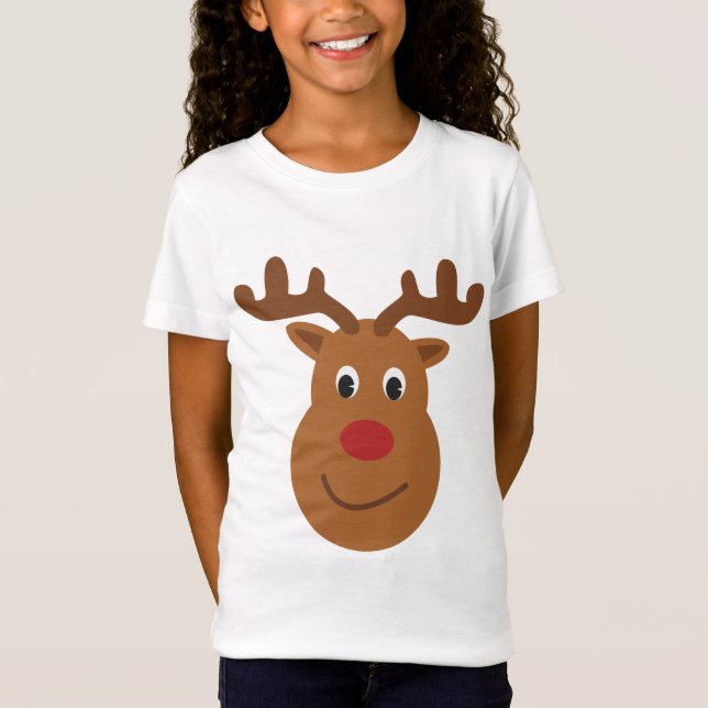 Reindeer Christmas T-shirt (Framsida)