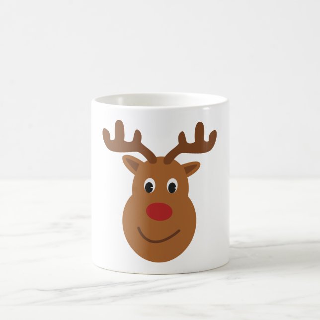 Reindeer Christmas T-shirt Kaffemugg (Center)