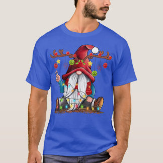 Reindeer Cute Gnome jul Light Träd Gnome Pea T Shirt