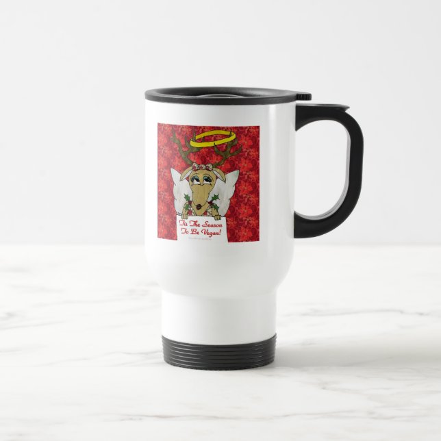 Reindeer detta är säsongen för gåvoskel från Vegan Resemugg (Höger)