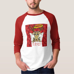Reindeer detta är säsongen för gåvoskel från Vegan T-shirt