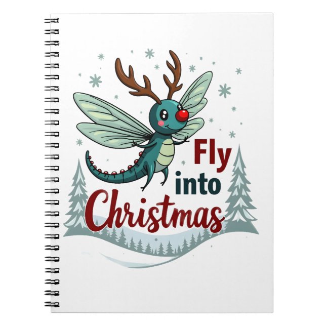 Reindeer Dragonfly Anteckningsbok (Framsidan)