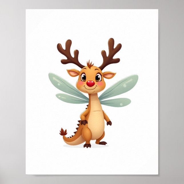 Reindeer Dragonfly Poster (Framsidan)