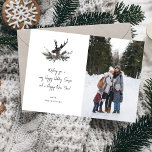 Reindeer & Eucalyptus Not Photo Verti Helgdag<br><div class="desc">Skicka din julklapp i önskemål med tonvis av helgdag och i stil med din Reindeer & Eucalyptus Note Photo Verti-Helgdag eller julkort. Alternativet lodrät/porträtt. Kolla in vår julsamling 4 om du vill ha fler fotopositionerings- och designalternativ.</div>