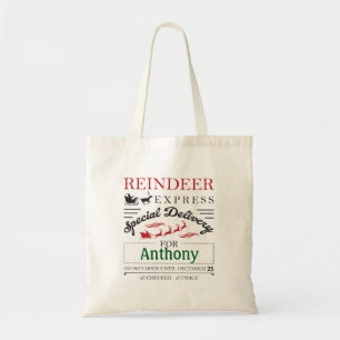 Reindeer Express Speciell Delivery Tote Bag Tygkasse