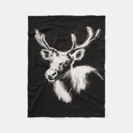 Reindeer fleece filt
