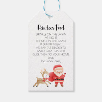 Reindeer Food Personlig Gift Märkre Presentetikett