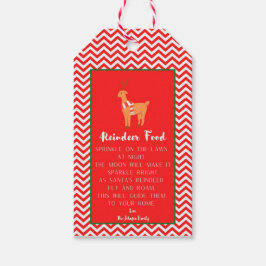 Reindeer Food Personlig Gift-Märkre Presentetikett