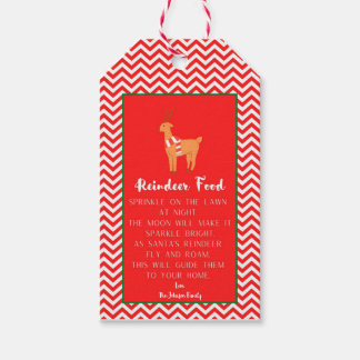 Reindeer Food Personlig Gift-Märkre Presentetikett