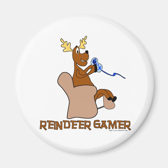 Reindeer Gamer Magnet (Framsidan)