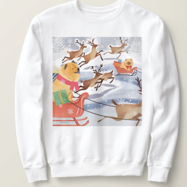 REINDEER GAMES Chow hund tröja välj stil (Skapare uppladdad)