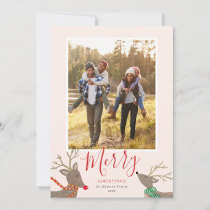 Reindeer Games Helgdag Photo Card