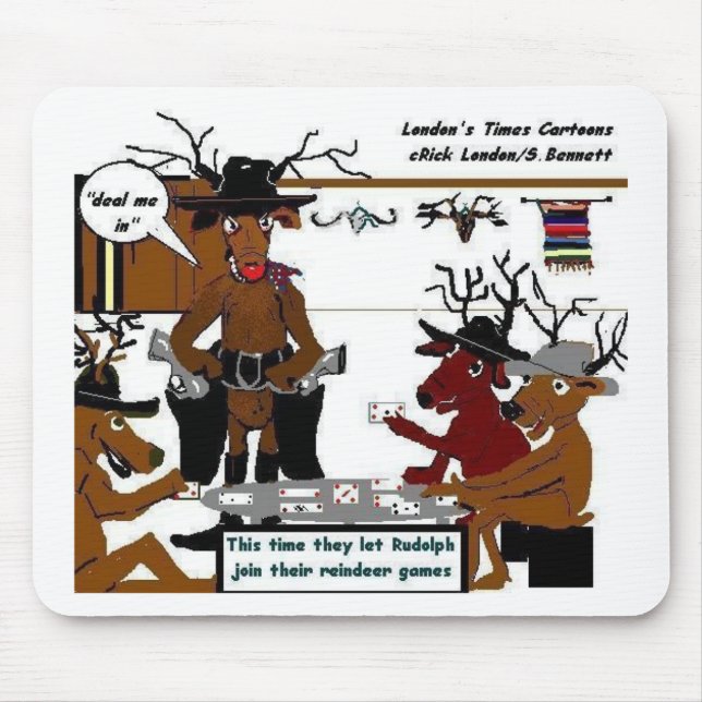 Reindeer Games - julklappar och julklappar Musmatta (Framsidan)