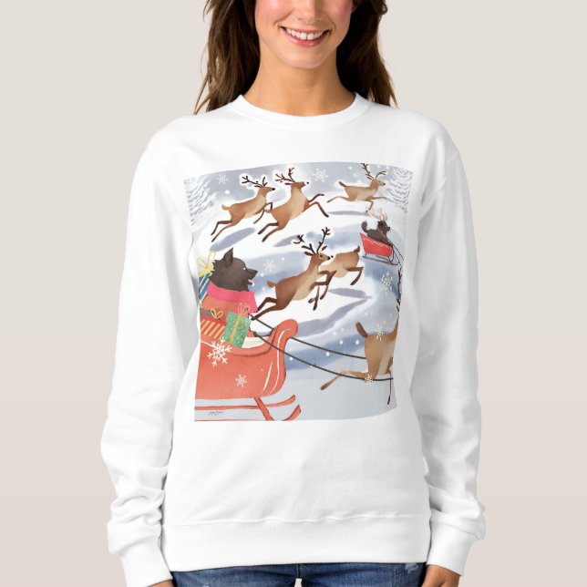 REINDEER GAMES Lapphundskjortor välja stil T Shirt (Framsida)