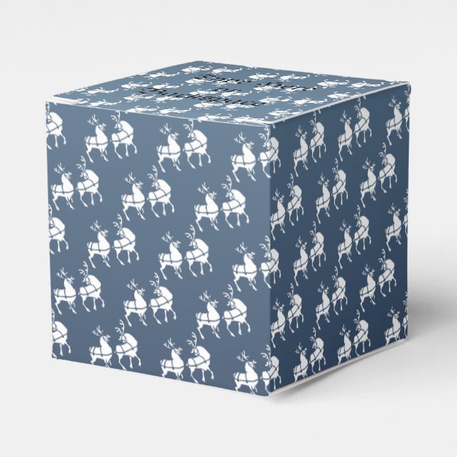 Reindeer Gift Box Personalize jul Gift Boxes Presentaskar (Framsidan Sidan)