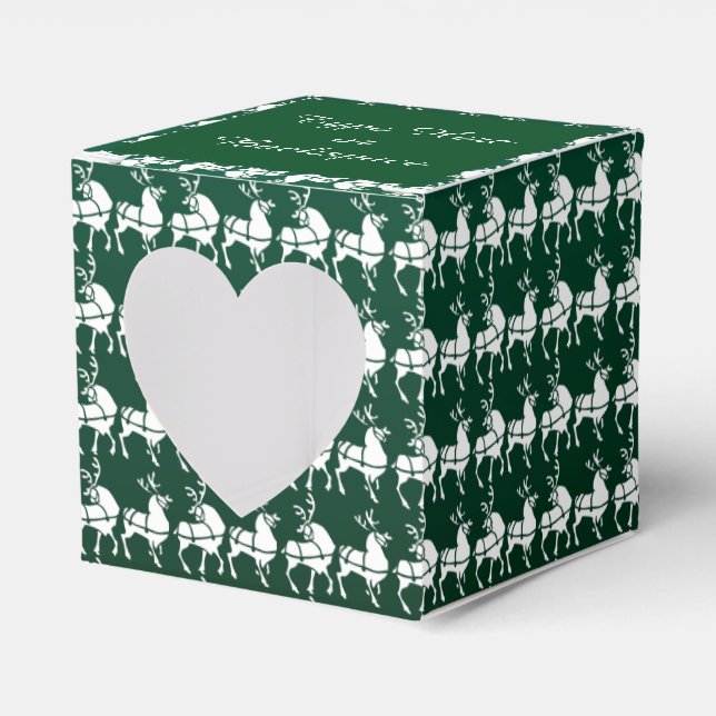 Reindeer Gift Box Personalize jul Gift Boxes Presentaskar (Framsidan Sidan)