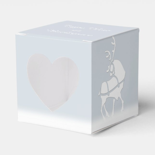 Reindeer Gift Box Personalize jul Gift Boxes Presentaskar (Framsidan Sidan)
