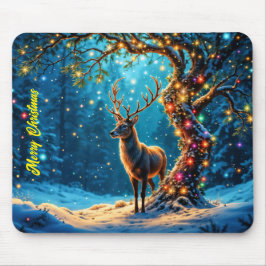 Reindeer God jul helgdag ljus Musmatta