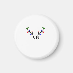Reindeer god jul lägger till namn namn magnet