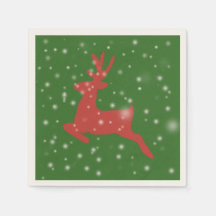 Reindeer God Jul Standard Cocktail Pappra Napkins Pappersservett
