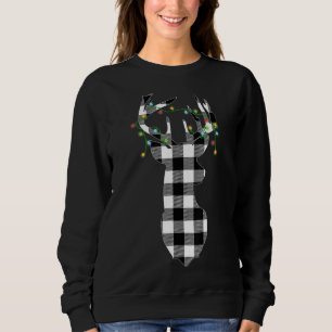 Reindeer Hjort Buffalo Plade Julljus Pajama T Shirt