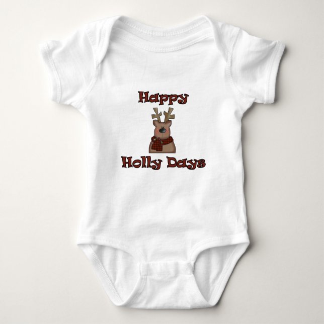 Reindeer Holly Days Tshirts och Gifts (Framsida)