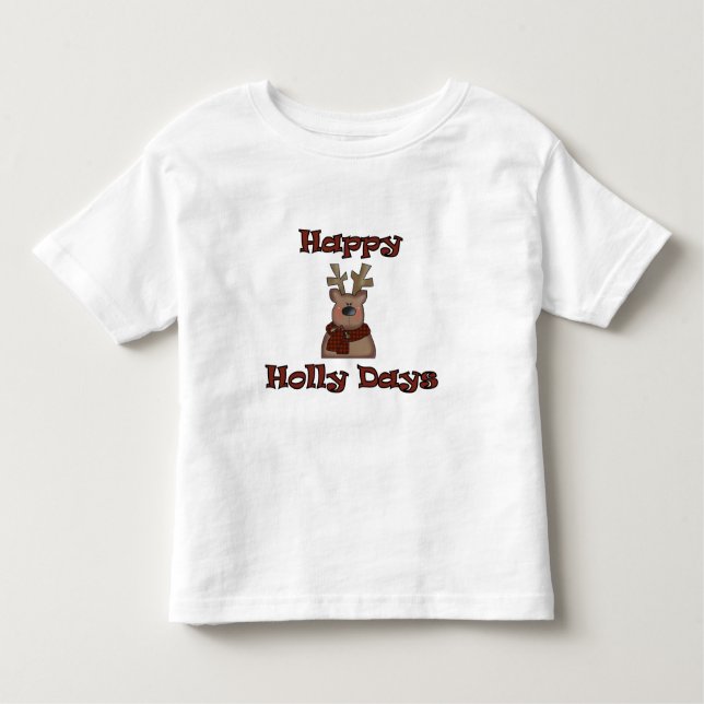 Reindeer Holly Days Tshirts och Gifts (Framsida)