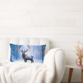 Reindeer i Magic Forest Lumbar Pillow Lumbarkudde